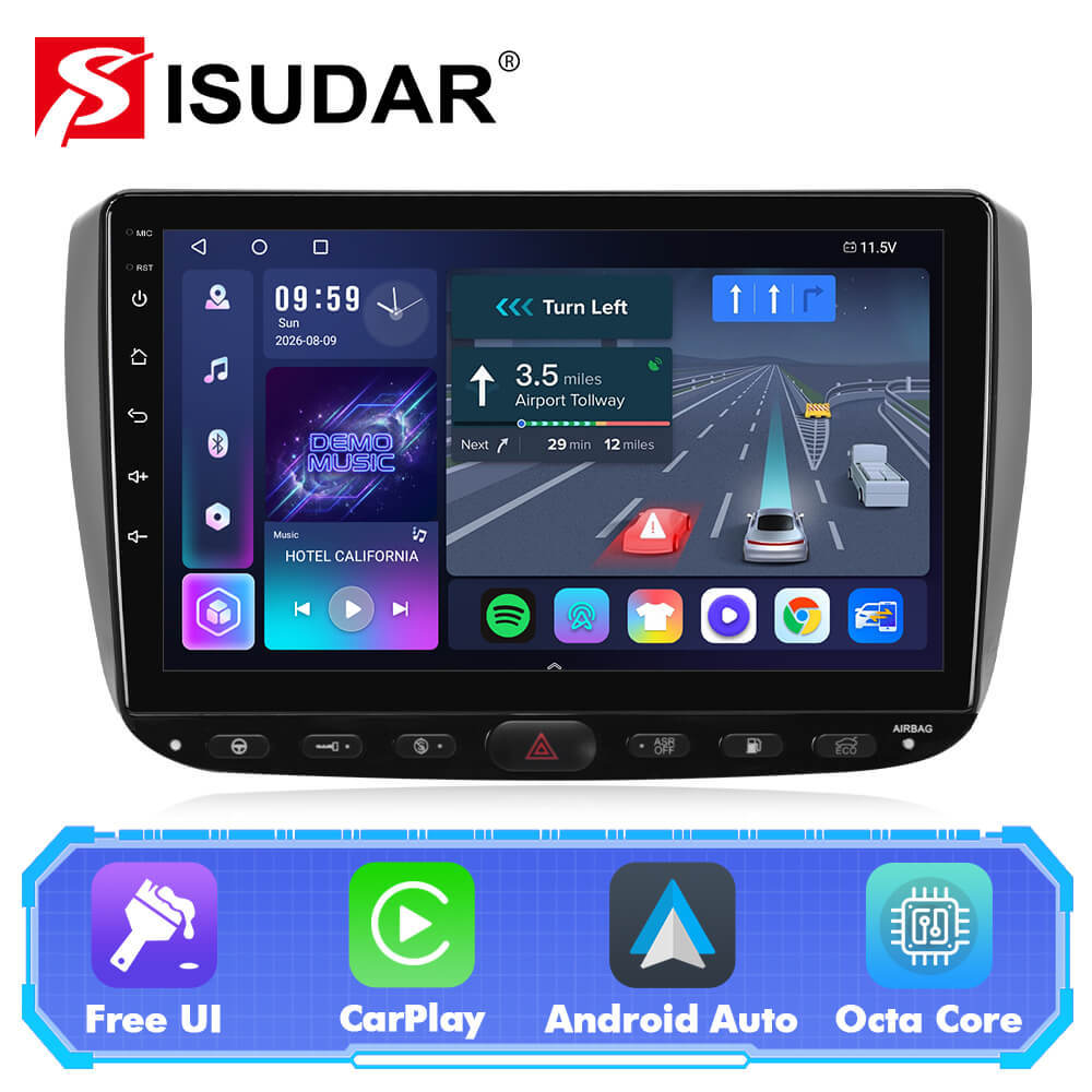 T57 Android 13 Car Stereo 9" Car Multimedia Player GPS Navigation Wireless CarPlay & Android Auto For Grande punto evo/ Fiat Linea/2012-2018