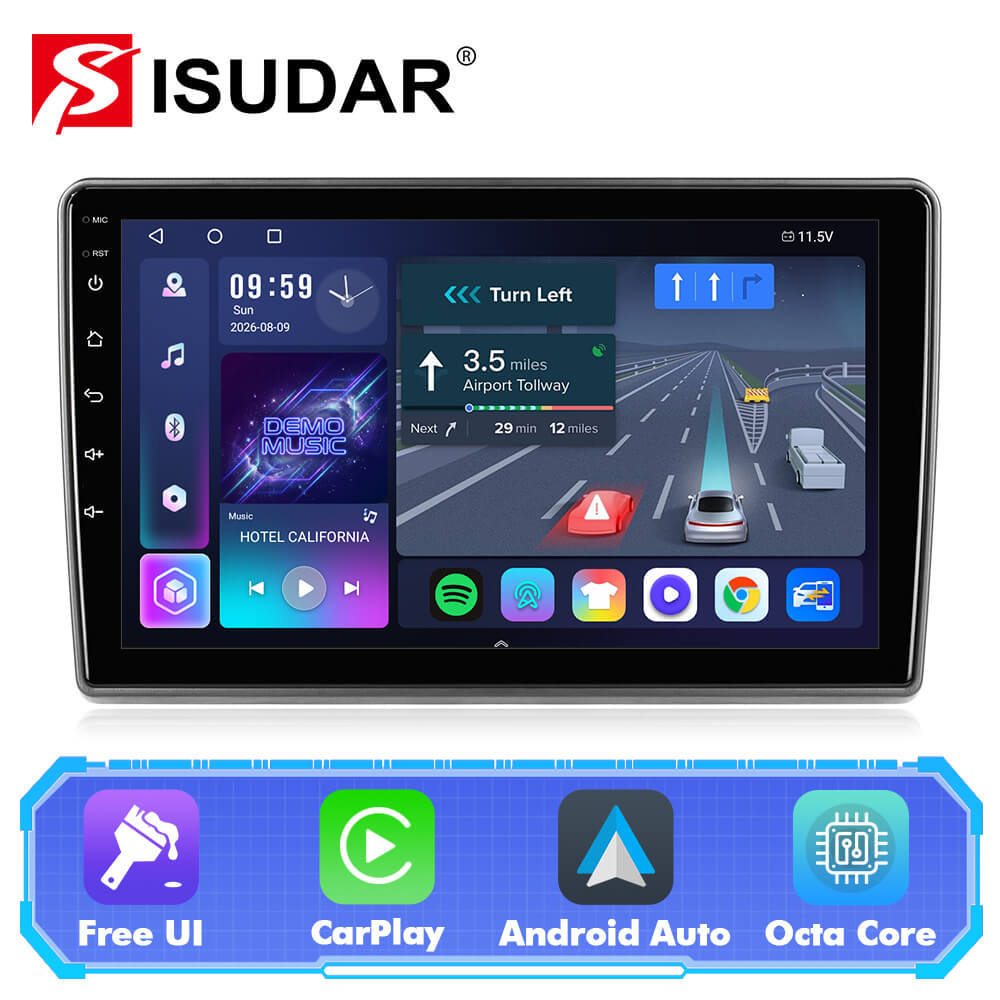 T57 Android 13 Car Stereo 9" Car Multimedia Player GPS Navigation Wireless CarPlay & Android Auto For Fiat Ducato 2006-2022