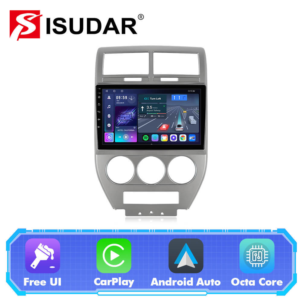 T57 Android 15 Car Stereo 10" 1280*720P For Compass Patriot 2007-2009