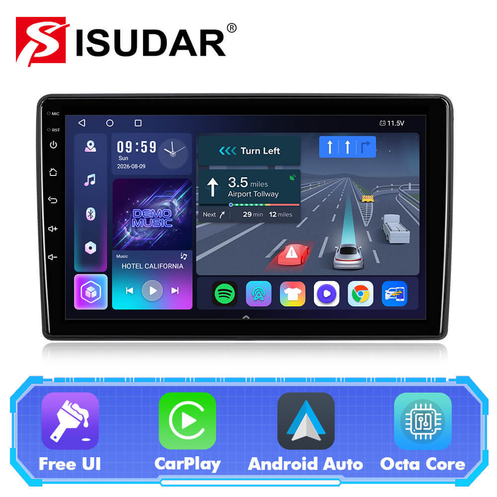 T57 Android 15 Car Stereo 10" 1280*720P For Jeep Wrangler 2007-2018