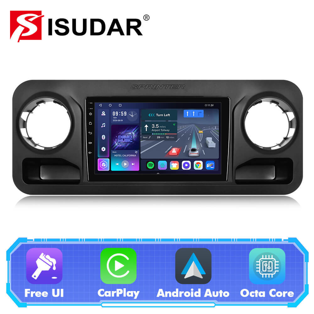 T57 Android 15 Car Stereo 10" 1280*720P For Mercedes-Benz Sprinter 2018
