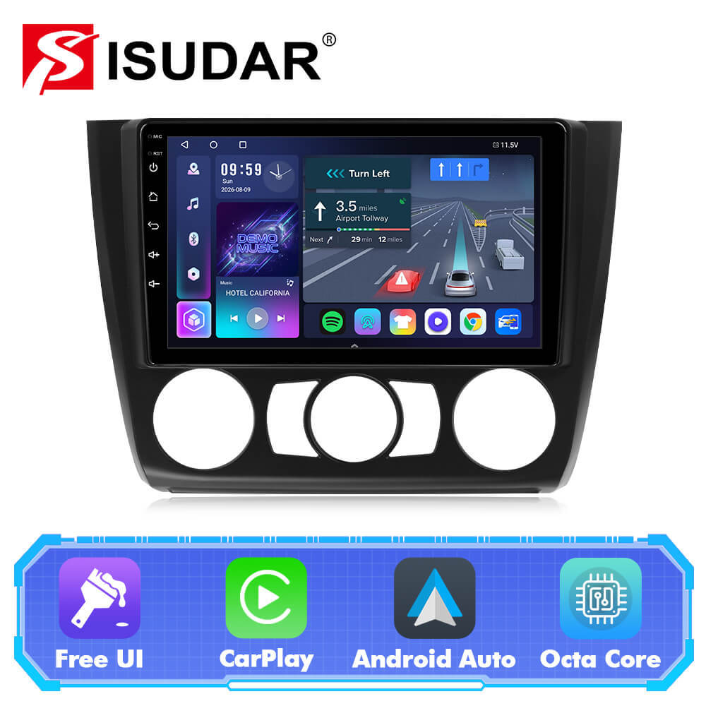 T57 Android 15 Car Stereo 9" Car Multimedia Player For BMW 1 Series E81