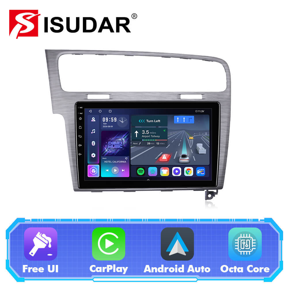 T57 Android 15 Car Stereo 10" 1280*720P For VW/Volkswagen/Golf 7 2013-