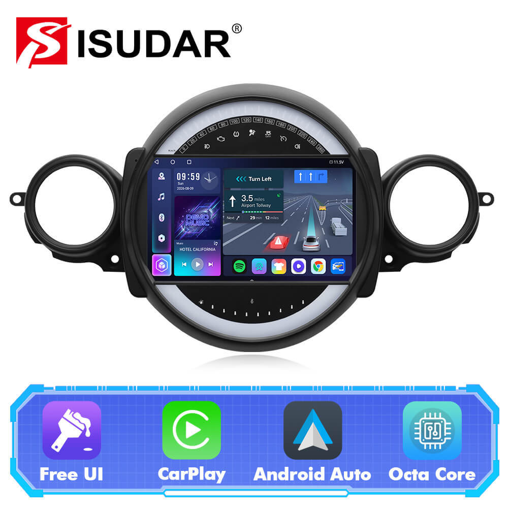T57 Android 15 Car Stereo 9" 1280*720P For BMW Mini Cooper 2007 - 2013