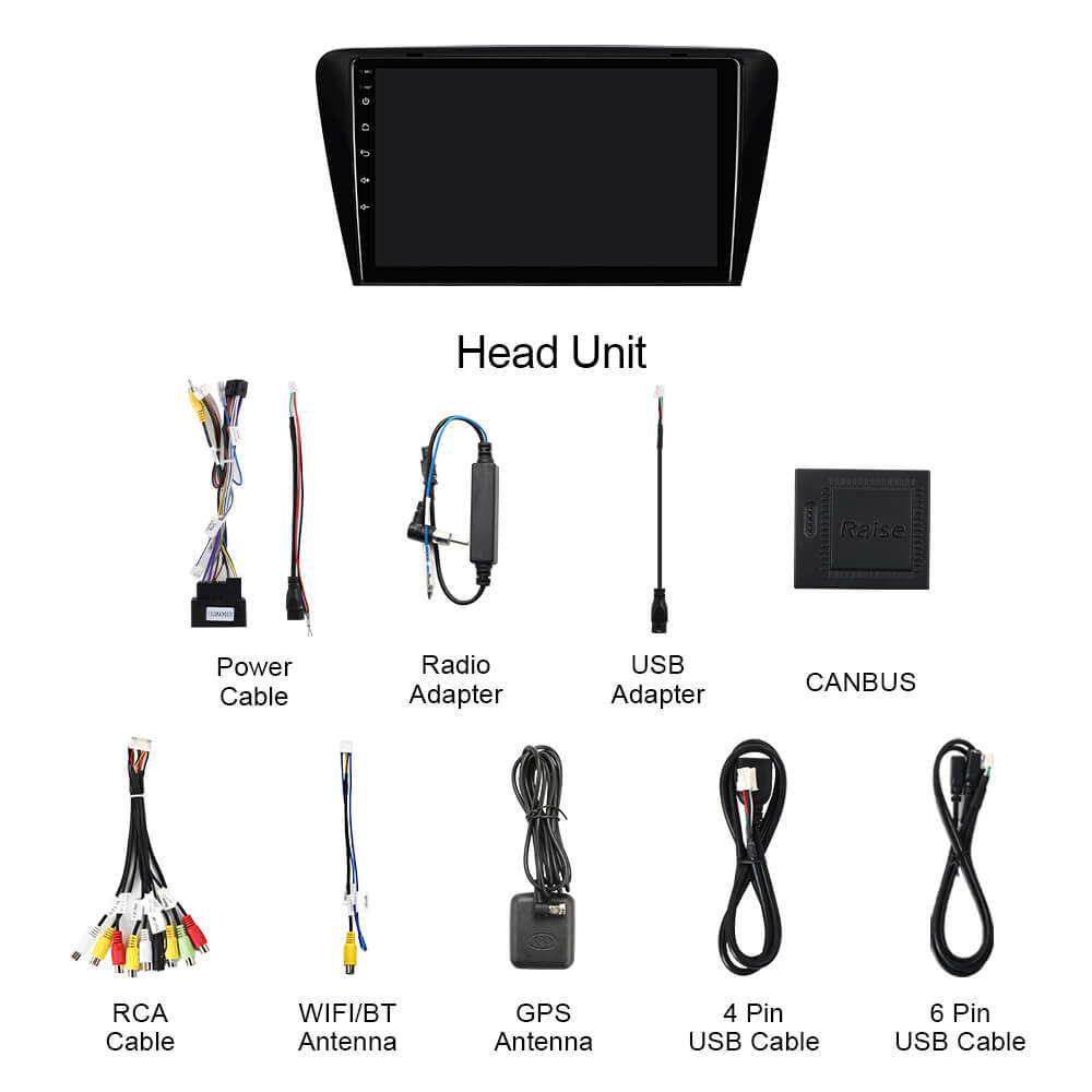 T57 Android 15 Car Stereo 10" 1280*720P For Skoda Octavia 3 A7 2014-