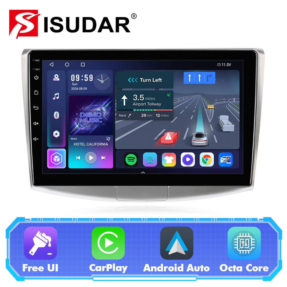 T57 Android 15 Car Stereo 10" 1280*720P For VW/Volkswagen/Passat B6 B7