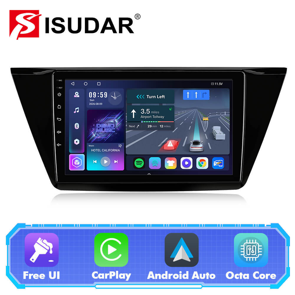 T57 Android 15 Car Stereo 10" 1280*720P For VW/Volkswagen/TOURAN 2016-2018