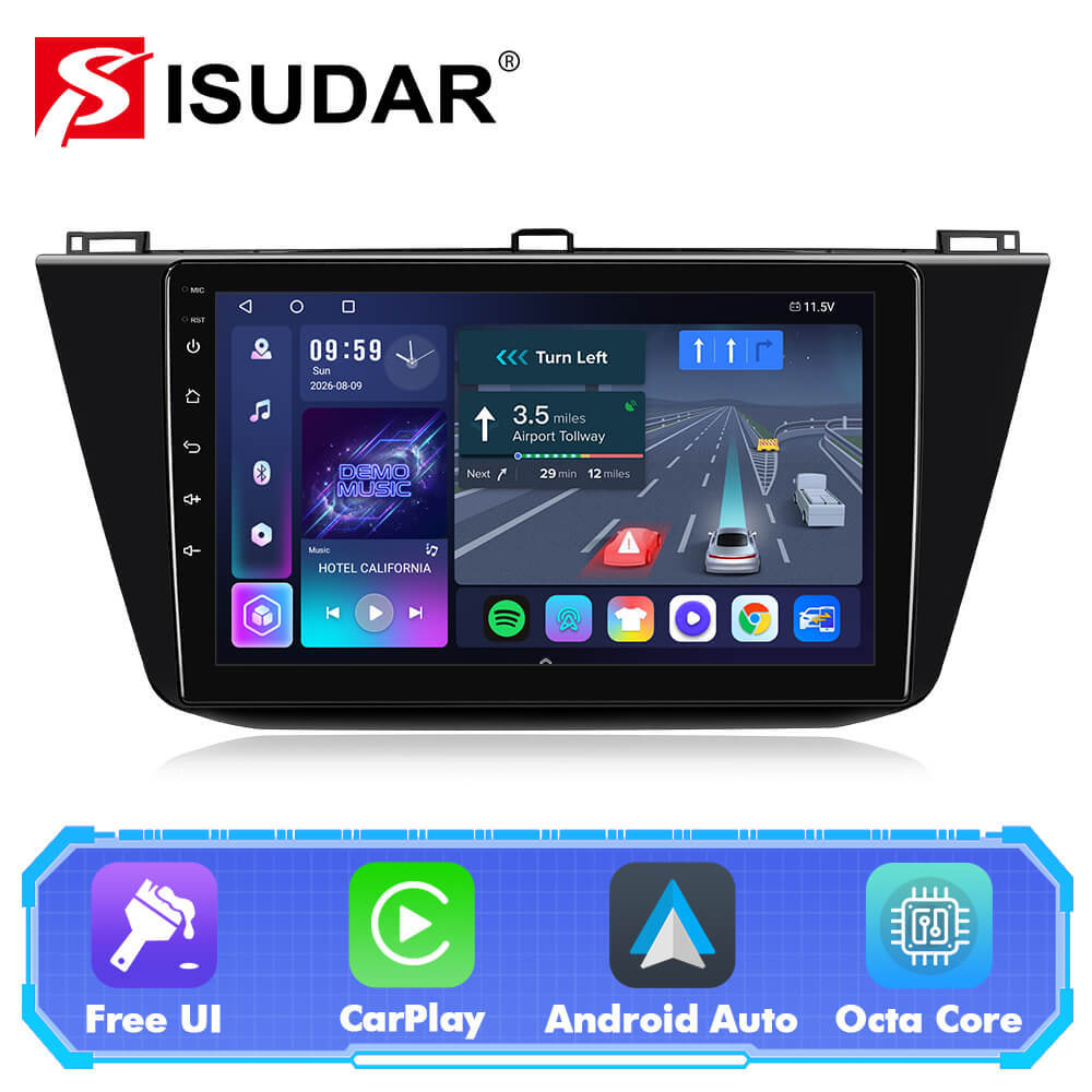 T57 Android 15 Car Stereo 10" 1280*720P For VW/Volkswagen/Tiguan