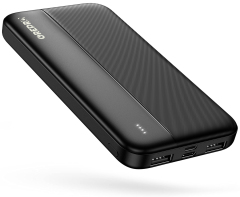 PowerBank 10000mAh, GREPRO 2.4A Portable Charger Power bank with Type-C + Micro 2 Input and 2 USB + 1 Type-C Output Ports for Smartphones, Tablets and More