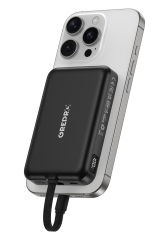 GREPRO Power Bank 10000mAh for Magsafe with a 22.5W C Cable LED Display Magnetic Power Bank with USB-C Input & Output,Travel Essential,for iPhone 17/16/15/14/13/12 Series and AirPods Visit the GREPRO Store