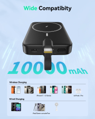GREPRO Power Bank 10000mAh for Magsafe with a 22.5W C Cable LED Display Magnetic Power Bank with USB-C Input & Output,Travel Essential,for iPhone 17/16/15/14/13/12 Series and AirPods Visit the GREPRO Store
