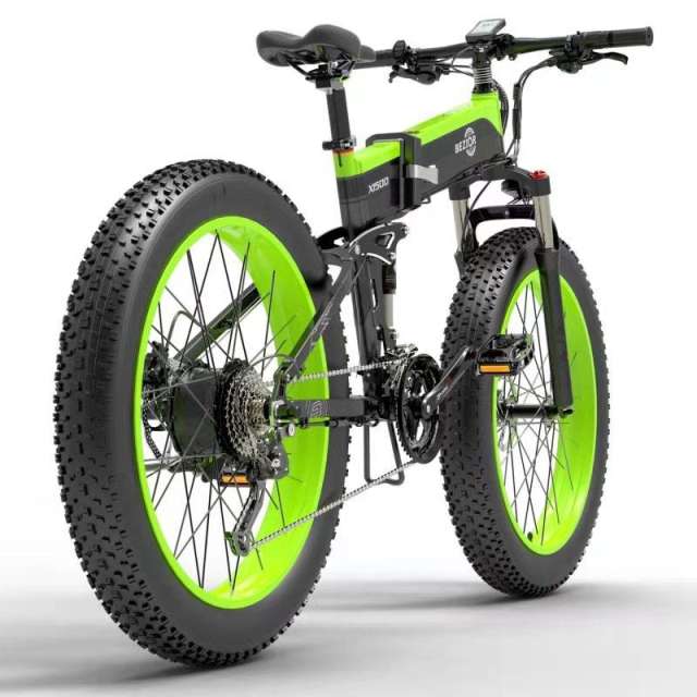 Bezior X1500 1500W 12.8Ah Foldable Electric Bicycle 26 Inch 40Km/h 100 Km Mileage Mountain Moped Bike
