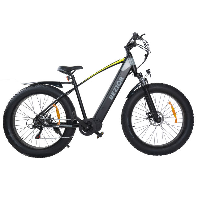 Bezior XF800 Mid Motor 500W 48V/13Ah Foldable Electric Bicycle 26 Inch 40Km/h Mountain Moped Bike