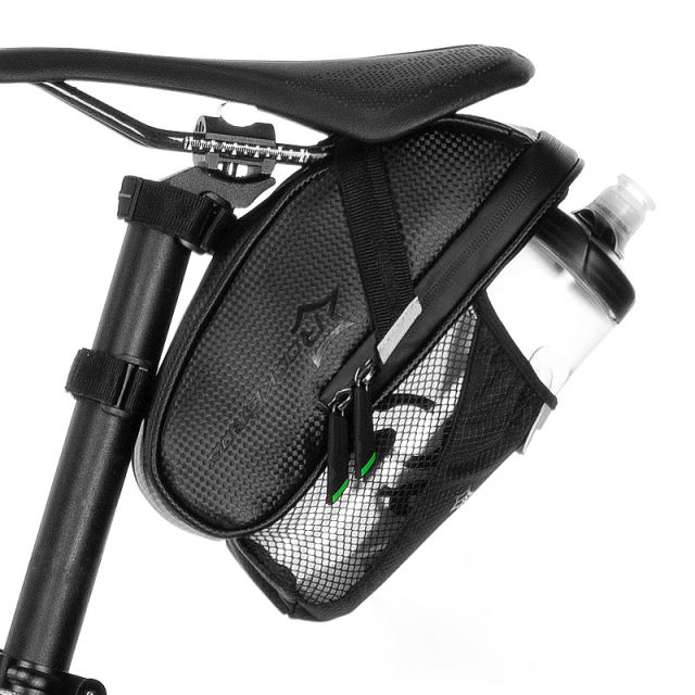 Rainproof Nylon Bike Saddle Bag MTB Bike Rear Front Bag Outdoor Cycling Mountain Bike Back Seat Tail Pouch Package