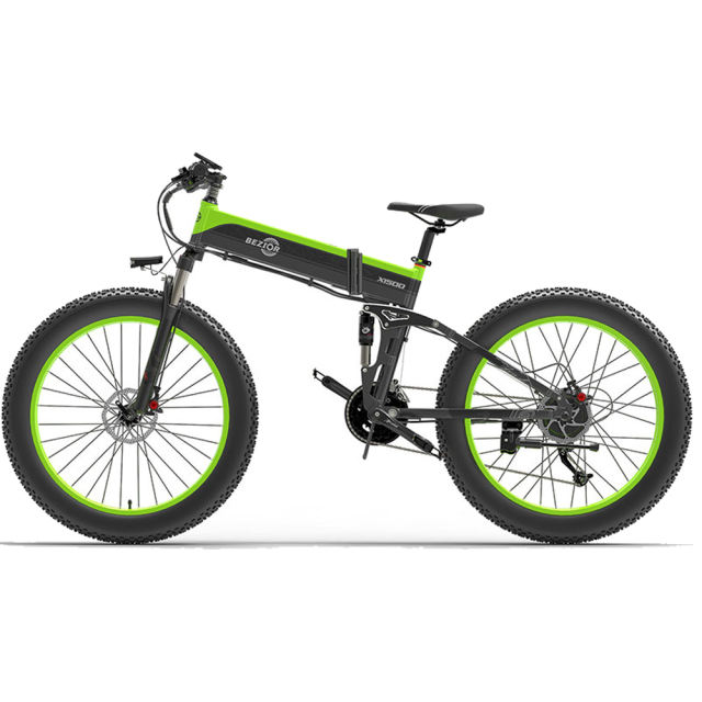 Bezior X1500 1500W 100KM Mileages Electric Mountain Moped Folding Bike Speed 25km/h