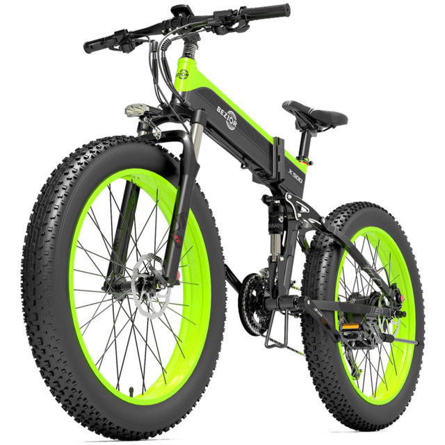Bezior X500 500W 100KM Mileages Foldable Electric Mountain Moped Bike Speed 25km/h