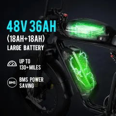 BAOLUJIE 2000W Dual Motor Electric Cargo Bike