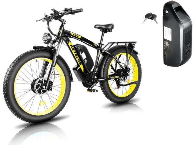 Bicicleta elétrica de montanha KETELES K800 2000W Motor Duplo