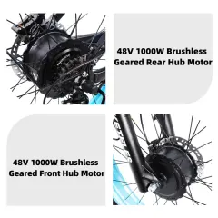 Bicicleta elétrica de montanha KETELES K800 Pro 2000W Motor Duplo