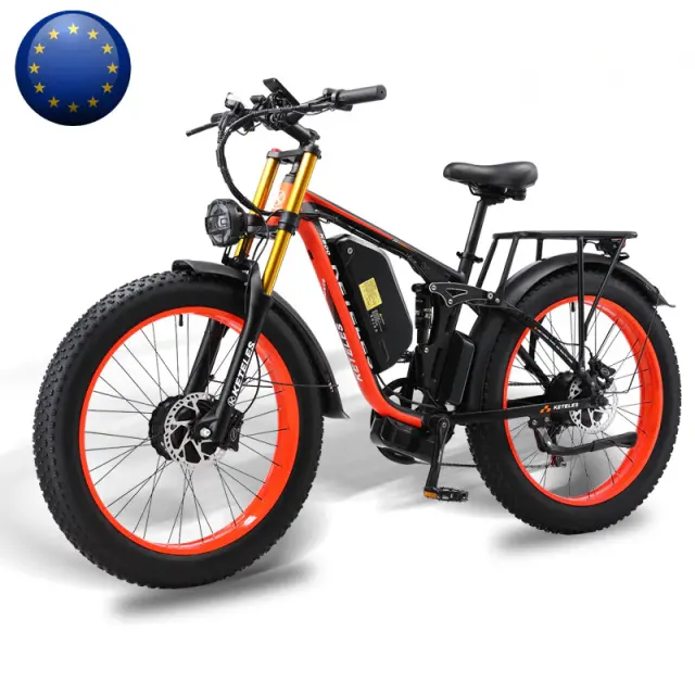 Bicicleta elétrica de montanha KETELES K800 Pro 2000W Motor Duplo