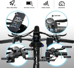 Bicicleta elétrica de montanha KETELES K800 2000W Motor Duplo