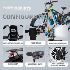 Bicicleta elétrica de montanha KETELES K800 Pro 2000W Motor Duplo
