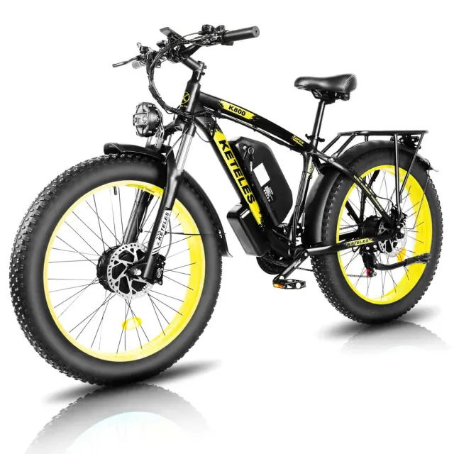 Bicicleta elétrica de montanha KETELES K800 2000W Motor Duplo