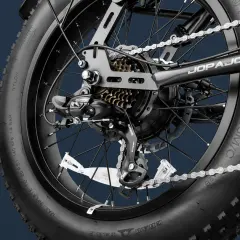 Bicicleta elétrica EAHORA LUNA 2 1000W Motor Duplo