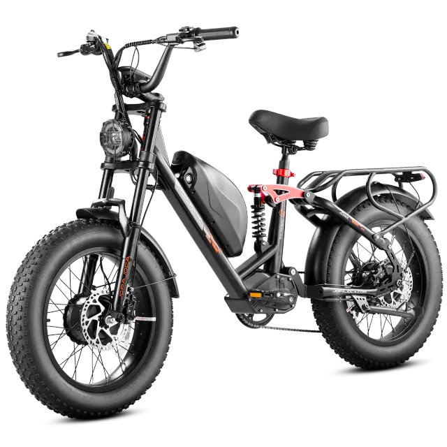 Bicicleta elétrica EAHORA LUNA 2 1000W Motor Duplo
