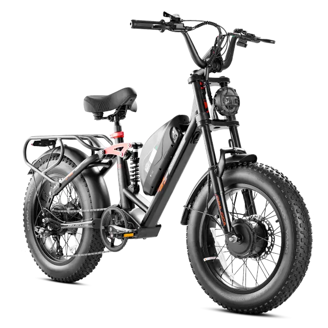 Bicicleta elétrica EAHORA LUNA 2 1000W Motor Duplo