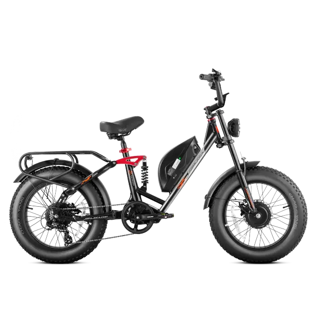 Bicicleta elétrica EAHORA LUNA 2 1000W Motor Duplo
