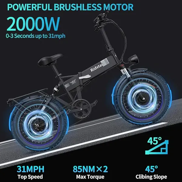 Bicicleta Elétrica RIDSTAR H20 PRO