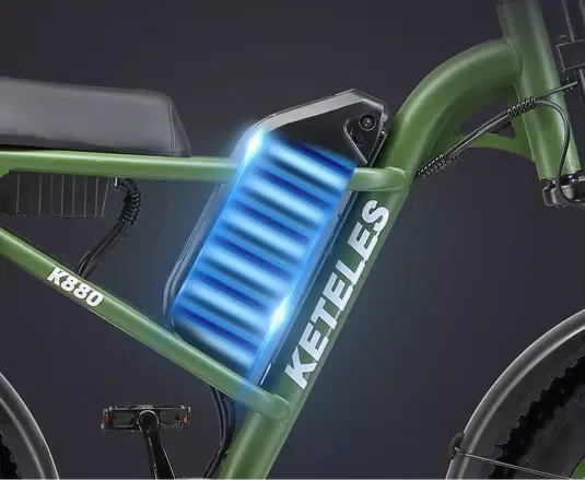Electric Bike Keteles K880 48V17.5Ah 1000W Fat Tire E Bike, 43km/h 20