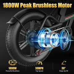 Electric Bike ASKGO T20 1500W, 56kmh  20