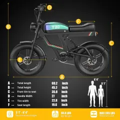 Electric Bike ASKGO T20 1500W, 56kmh  20