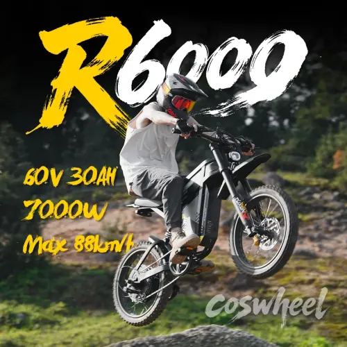 Electric Bike COSWHEEL R6000 7000W 60v 30Ah 17”