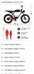 Electric Bicycle Samebike M20-III 2000W 20”