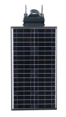 Iluminação pública solar de alta eficiência 60W com bateria de painel solar tudo em um