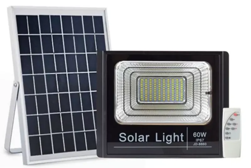 lumières d'inondation menées solaires en aluminium de lumières menées solaires de 6v SMD extérieures 20 40 60 watts