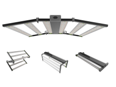 Mise à jour 3 fois pliable 800W LED élèvent la lumière avec lm301b LED Dimmable LED plante lumière croissante avec PPFD élevé pour tente 4x4ft