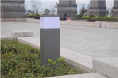 Luzes de poste de amarração externas clássicas em formato quadrado de 70 centímetros de altura