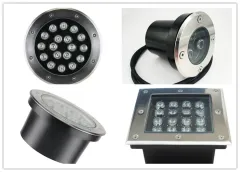 Lâmpada subterrânea led encastrada de melhor qualidade ip65 redonda à prova d'água 18w 24w 36w