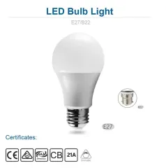 Ampoules LED intelligentes anti-éblouissement 5W 7W 9W 6500K