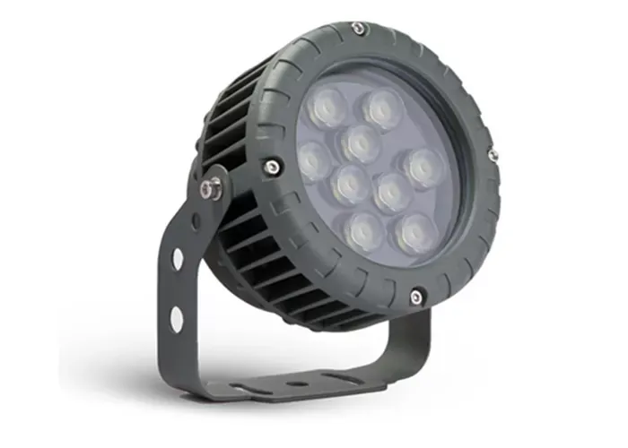 Controle remoto de holofote LED de 18 W Rgb, holofote preto de alta potência