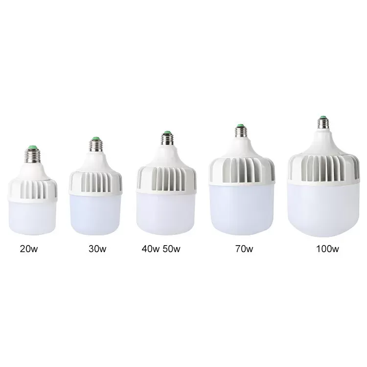 Ampoule LED à économie d'énergie 6000K 20W 30W 40W 50W 60W 80W avec base B22 E27