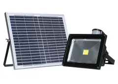 Holofote Solar Led Solar Impermeável Ip65 Sensor de Movimento 10 20 30 50 Watt