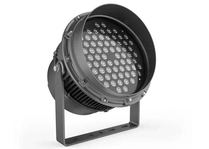 High Lumen High Power Led Flood Light 50w 100w 150w 200w Branco quente em preto