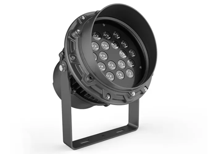 Lumière d'inondation menée par puissance élevée de lumen 50w 100w 150w 200w blanc chaud en noir