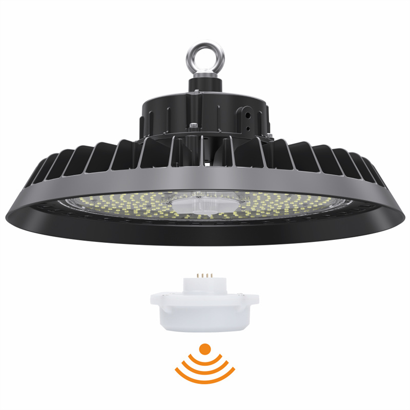 Induction UFO led high bay light 160lm/w pour Warehouse Garage Canopy Light avec détecteur de mouvement