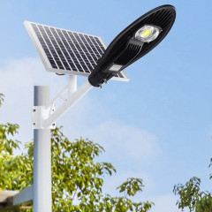 Farola LED impermeable IP67 50w 100w 150w farola solar led al aire libre luz de calle solar dividida con batería incorporada